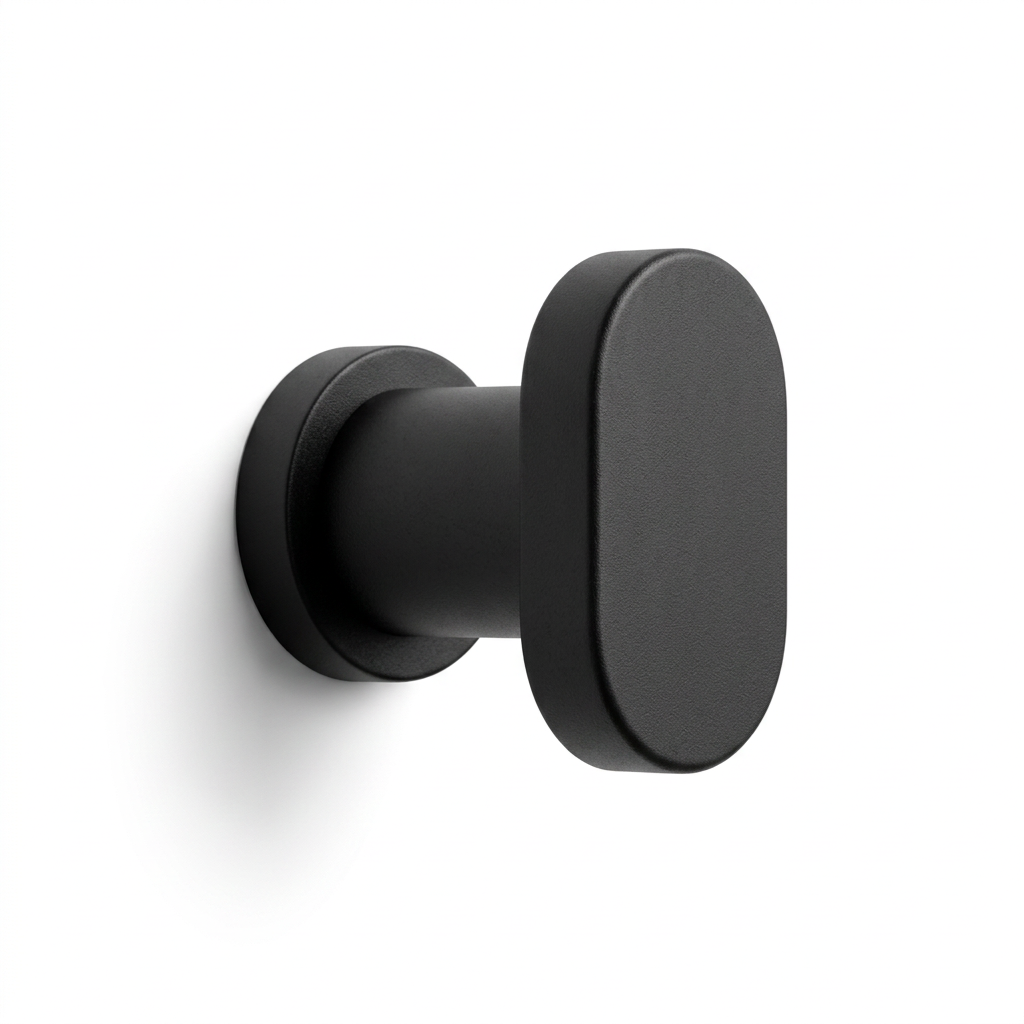 Oval Wall Hook — Charcoal