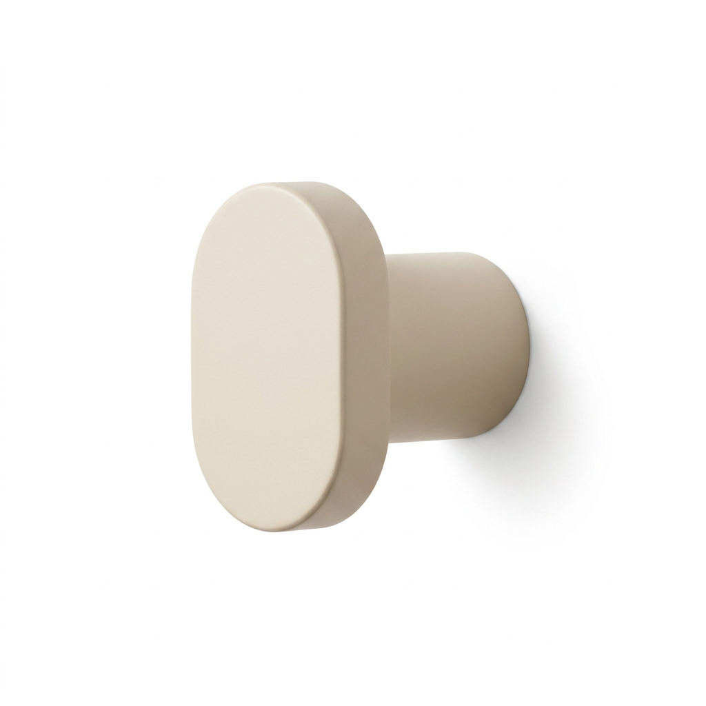 Oval Wall Hook — Ivory